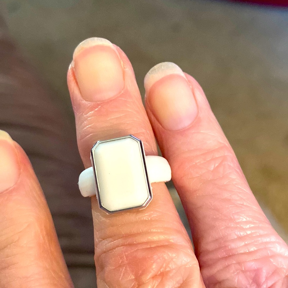 White Silicone Ring. Not Adjustable. - image 1